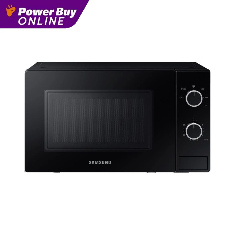 SAMSUNG ไมโครเวฟ SOLO (700 วัตต์, 20 ลิตร, สีดำ) รุ่น MS20A3010AL/ST