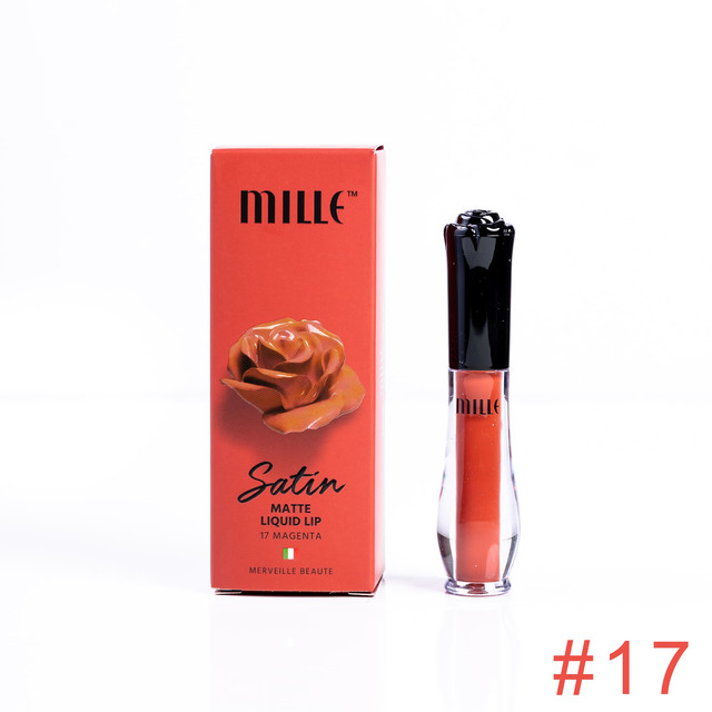 Mille ลิปจิ้มจุ่มเนื้อแมตต์ Satin Matte Liquid Lip 1.7 g.