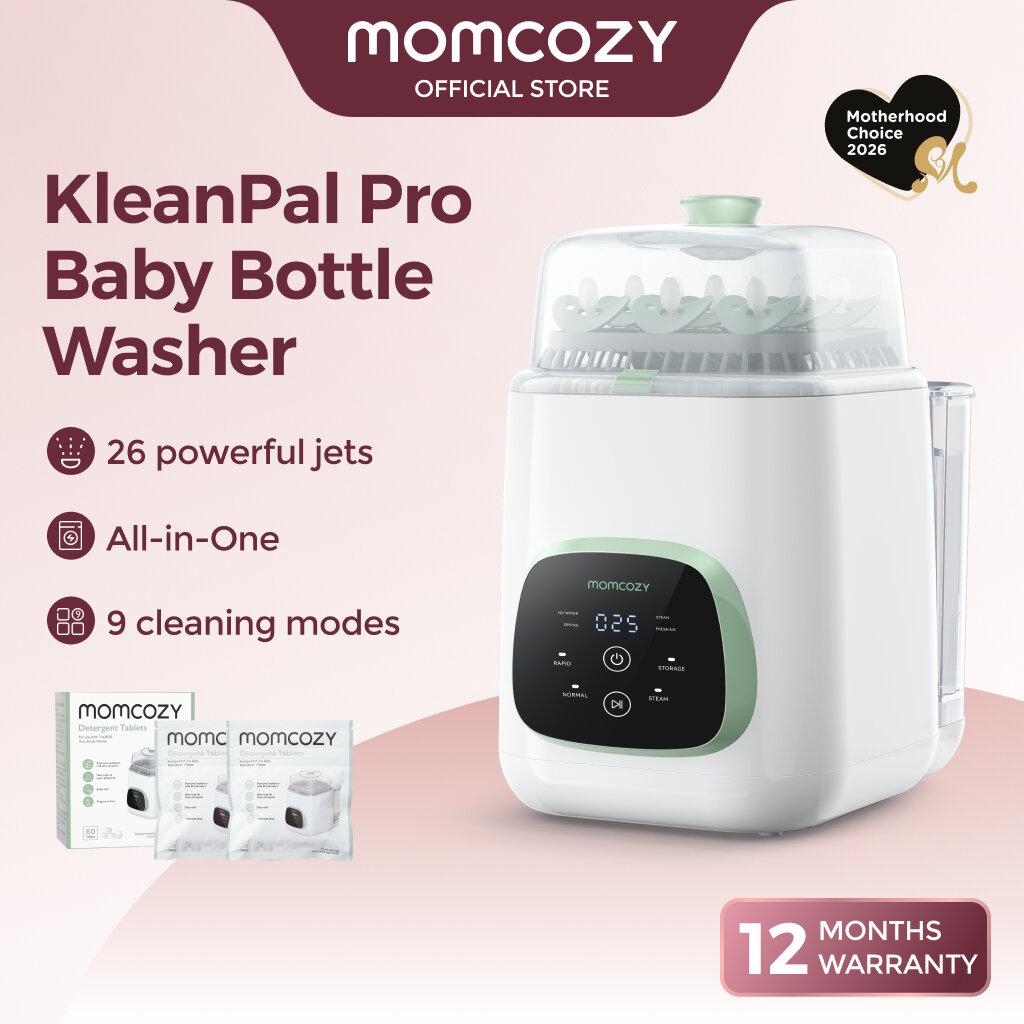 Momcozy KleanPal Pro Baby Bottle Washer, Sterilizer & Dryer - All-in-One Cleaning Machine for Bottles, Pump Parts & Baby Essentials - Time-Saving & Effortless Care
