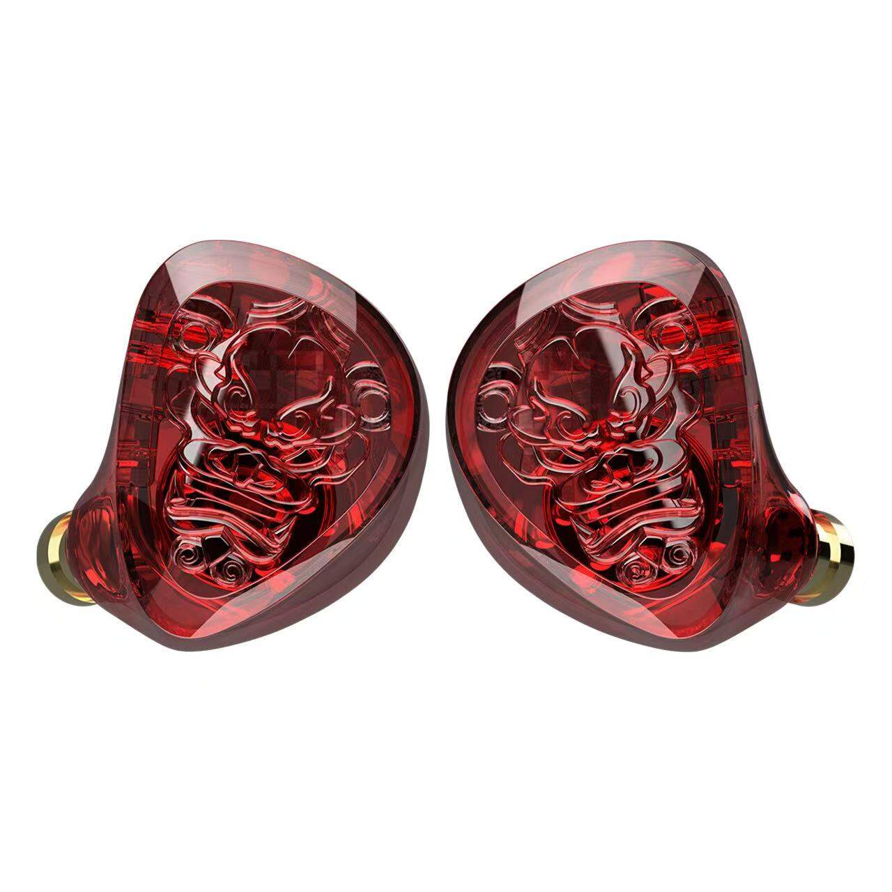 TANGZU WANER SG 2หูฟังแบบ In-Ear สิงโตแดงขนาด10มม. แบบไดนามิกสำหรับสัตว์เลี้ยงมีถุงเก็บซิลิโคนและช่องกว้าง