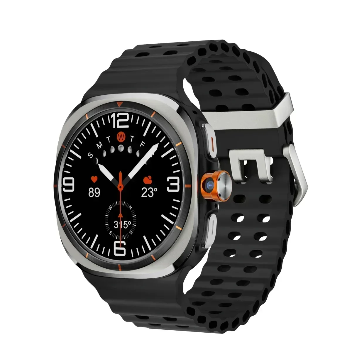 U8 Ultra 5G SIM Card WiFi Smartwatch NFC GPS Positioning Compass 32GB Smart Watch Men HD 180° Rotating Camera Sport Watch