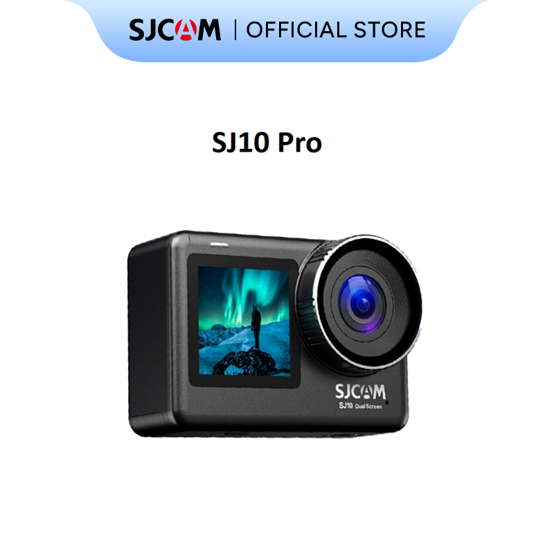 SJCAM SJ10 Pro Dual Screen Sport Camera 4K 60FPS 20MP Ultra HD Sport Camera หน้าจอสัมผัสขนาด 2.33 นิ้ว ตัวเครื่อง 5M กันน้ำ 6 แกนมุมกว้าง 8X ดิจิตอลซูมเคลื่อนไหวช้าสนับสนุนกล้องวิดีโอกีฬา 2.4G / 5G Wi