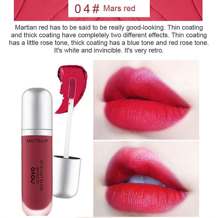 VARIVIDA หมอกกำมะหยี่ ลิปกลอสกำมะหยี่ไอศกรีมครีมโนโว 8 สี ลิปกลอสเนื้อเนียนให้ความชุ่มชื้นเหมาะสำหรับนักเรียน ลิปโคลนเนื้อแมท แต่งหน้า [COD]