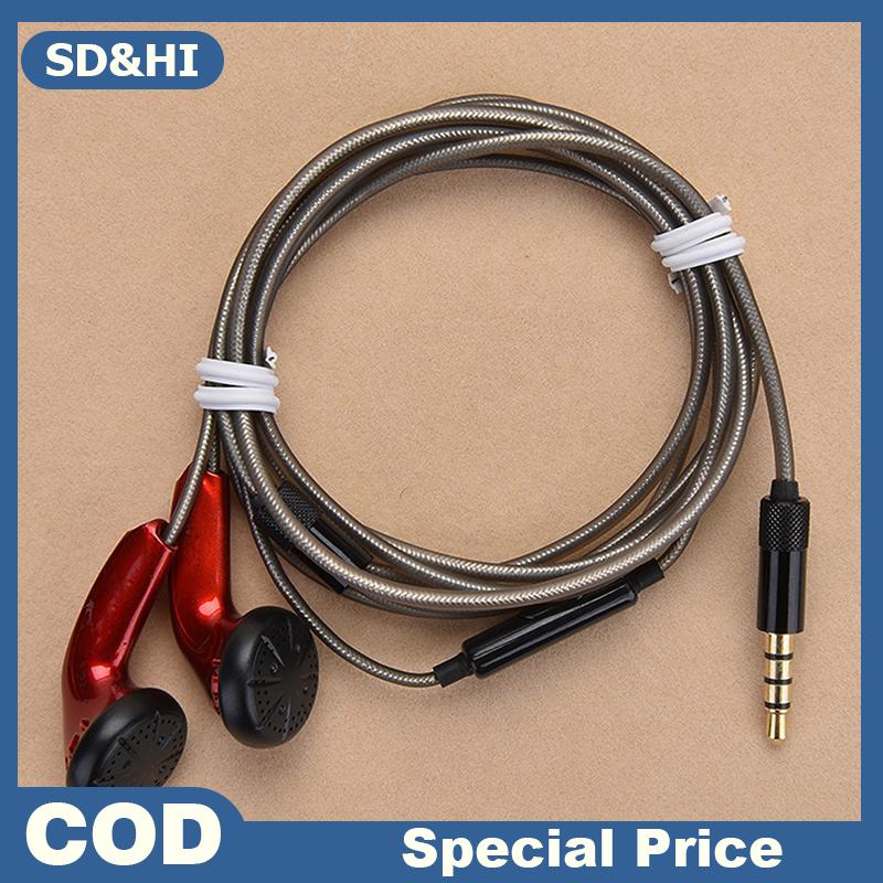 SD&HI หูฟัง MX500แบนพร้อมไมโครโฟนหูฟังกีฬาเพื่อการศึกษาคุณภาพสูงเบสหนักแบบทำมือ