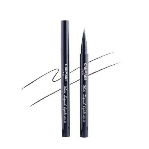 CANMAKE Slim Liquid Eyeliner อายไลน์เนอร์ เนื้อลิควิด พู่กันเรียวเล็ก