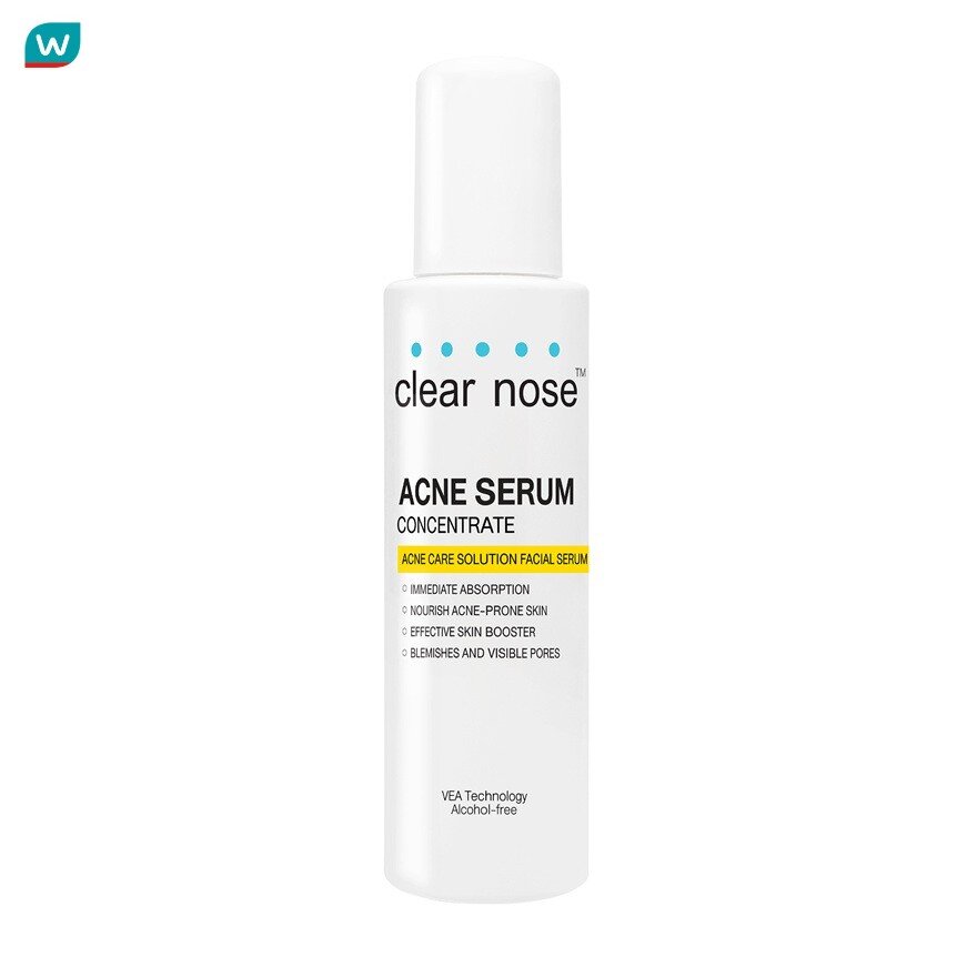Clear nose เคลียร์โนส แอคเน่ แคร์ โซลูชั่น เฟเชียล เซรั่ม 100 มล.