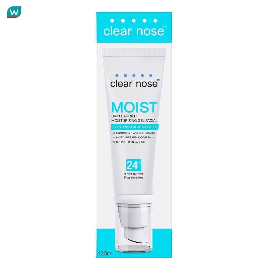 Clear Nose เคลียร์โนส มอยส์ สกินแบริเออร์ มอยส์เจอไรซิ่งเจล เฟเชียล 120 มล. ผิวแพ้ง่าย