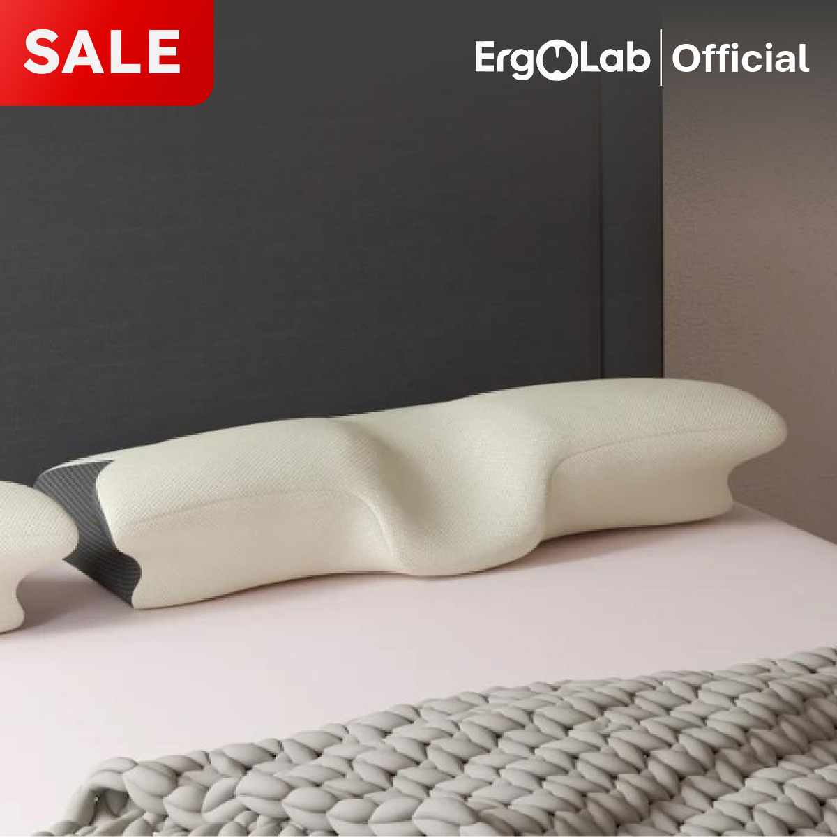 ErgoLab Deep Sleep Pillow | No More Neck Pain. No More Snoring. Just Deep, Uninterrupted Sleep (Try Risk-Free for 90 Days + 1-Year Warranty)