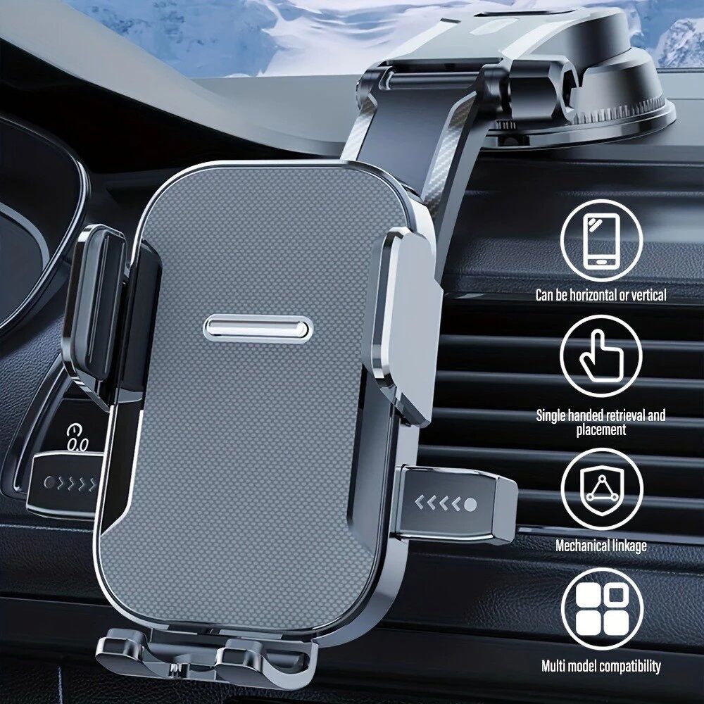 Universal 360 Mobile Phone Holder in the Car Rotating Large Truck Expansion Suction Cup Type Can Be Attached to Both the Front Console and the Car Windshield. Phone Holder.