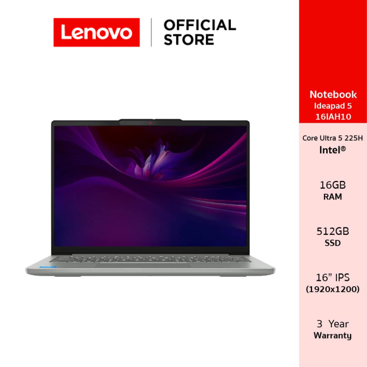 Lenovo Ideapad Slim 5 16IAH10(83ND0019TA)Notebook Intel Core Ultra 5 225H RAM 16GB SSD 512GB 16" OLED | Lazada Thailand