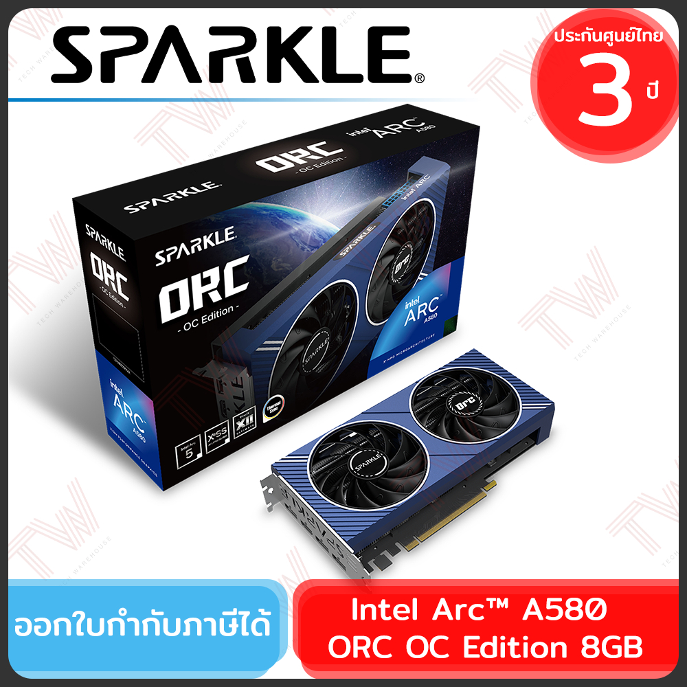 SPARKLE Intel Arc™ A580 ORC OC Edition 8GB GDDR6 การ์ดจอ ของแท้ ประกันศูนย์ 3ปี | Shopee Thailand