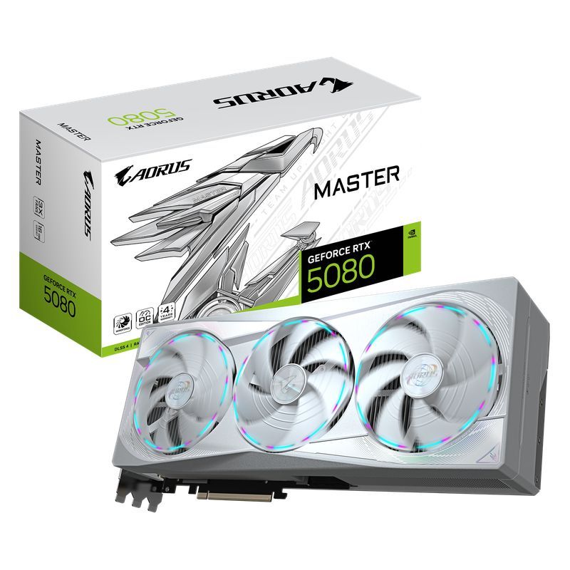 GIGABYTE AORUS GEFORCE RTX 5080 MASTER ICE 16GB GDDR7 (GV-N5080AORUSM ICE-16GD) | Shopee Thailand