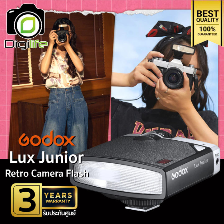 Godox Flash Lux Junior - Retro Camera Flash ( A / Manual ) - รับประกันศูนย์ Godox Thailand 3ปี / Digilife | Lazada Thailand