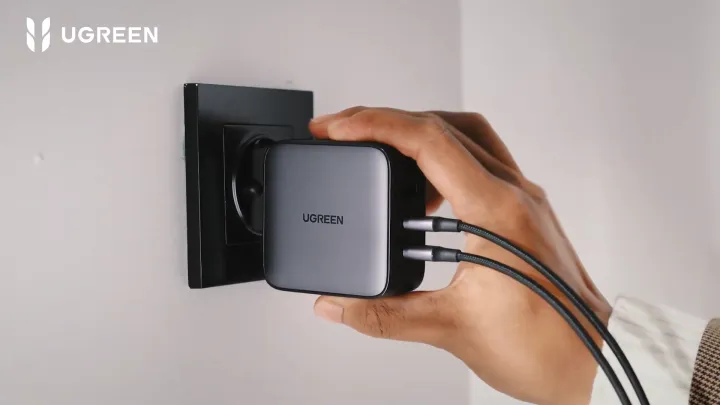 UGREEN 65W USB C Charger, Nexode GaN 3-Port Fast Wall Charger Power Adapter, US/UK/EU Plug for Travel | Lazada Thailand