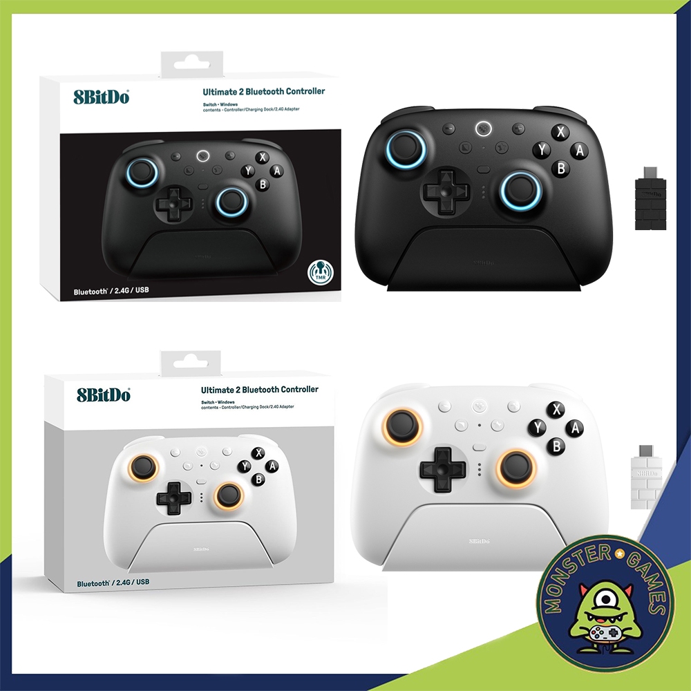 8BitDo Ultimate 2 80ND Bluetooth&2.4G Controller for Nintendo Switch, Windows PC with TMR Joysticks | Shopee Thailand