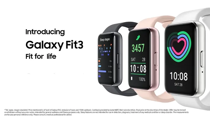 นาฬิกาอัจฉริยะ Samsung Galaxy Fit 3 Smart watch รับประกันศูนย์ไทย 1 ปี | Lazada Thailand