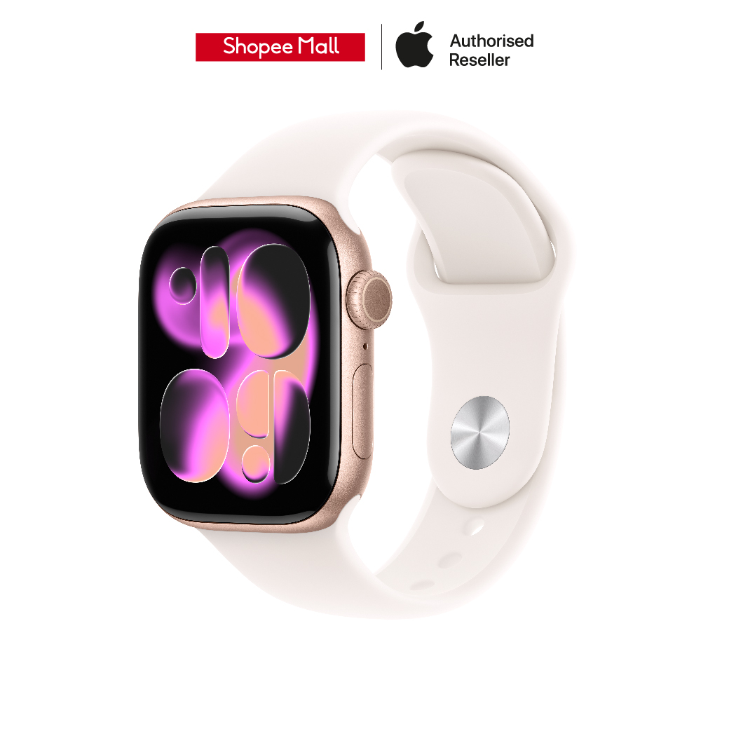 Apple Watch Series 11 GPS Rose Gold Aluminium Case with Sport Band | Shopee Thailand