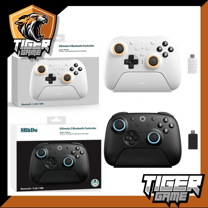 8BitDo Ultimate 2 (80ND) Bluetooth & 2.4G Controller For Nintendo Switch 1 และ 2, Windows PC, Android, iOS with TMR Joysticks (จอย Com)(จอย switch) | Lazada Thailand