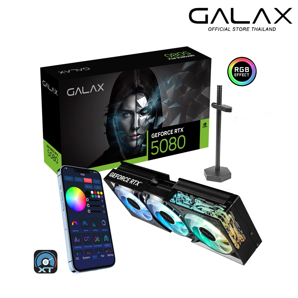 VGA GALAX RTX 5080 1-CLICK OC PCI-E 16GB GDDR7 256BIT : | Shopee Thailand