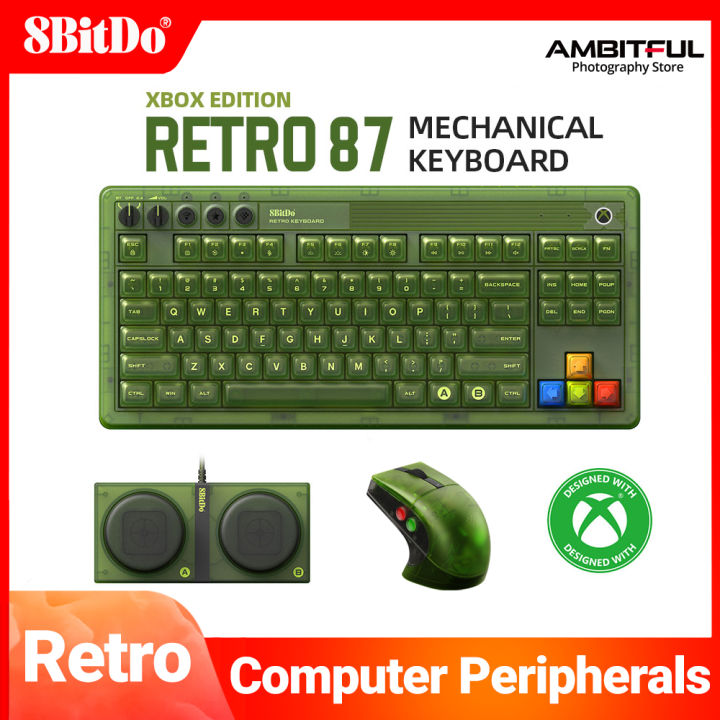 8BitDo Retro 87 Xbox Version Mechanical Keyboard Hot Swappable ,Bluetooth/2.4G/USB-C Gaming Keyboard with RGB Backlight for Windows Android | Lazada Thailand