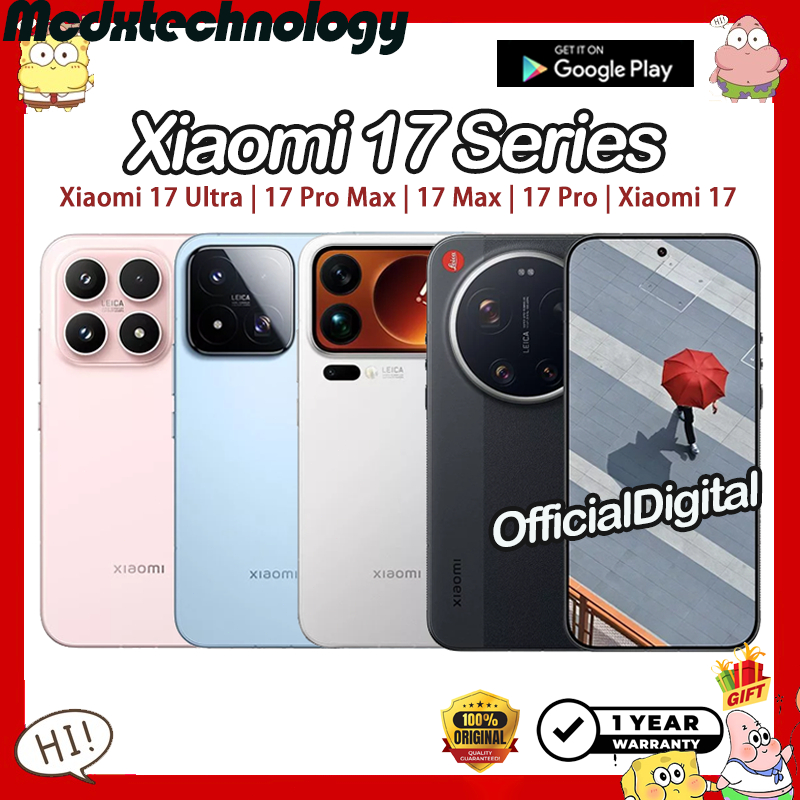 Xiaomi 17 Ultra Leica Xiaomi 17 Pro Max Xiaomi 17 Max Xiaomi 17 Pro Xiaomi 17 | สนับสนุน Google & ไม่มีไทย Xiaomi17 | Shopee Thailand
