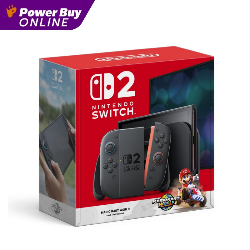 Nintendo Switch 2 เครื่องเกมคอนโซล + เกม Mario Kart World Bundle 256GB สีดำ รุ่น CONSOLE+MARIOKART