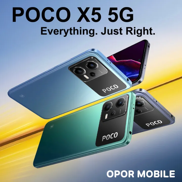 [New] POCO X5 5G (8+256GB) ประกันศูนย์ไทย มีสินค้าพร้อมส่งจากกรุงเทพ ใหม่ล่าสุด | Lazada Thailand