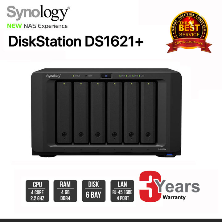 Synology DiskStation DS1621+ 6-Bay NAS | Lazada Thailand