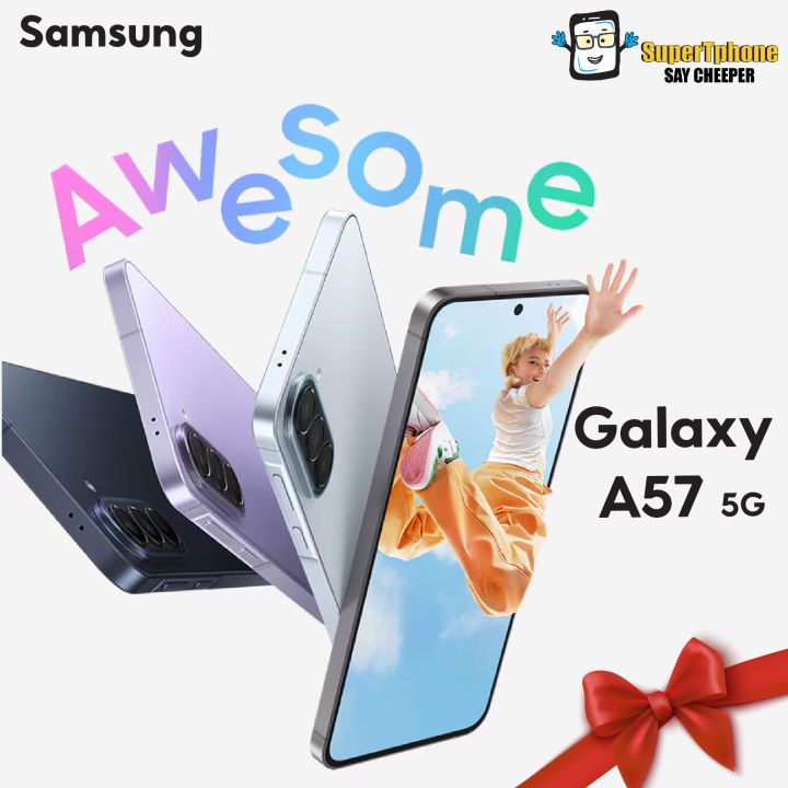 Samsung Galaxy A57 รุ่น 5G (8/128GB) 6.7 นิ้ว จอ AMOLED l บางเพียง 6.9 มม. l IP68 กันน้ำกันฝุ่น(By Lazada SuperTphone) | Lazada Thailand