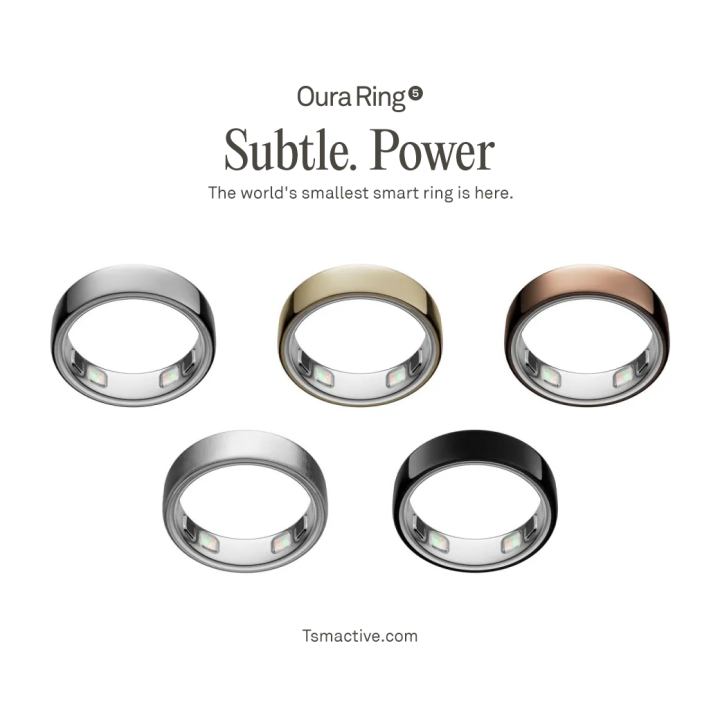Oura Ring 5 แหวนอัจฉริยะ (Smart Ring ที่เล็กที่สุดในโลก) วัดอัตราการเต้นของหัวใจ & เช็คสุขภาพ (ประกัน 1 ปี) | Lazada Thailand