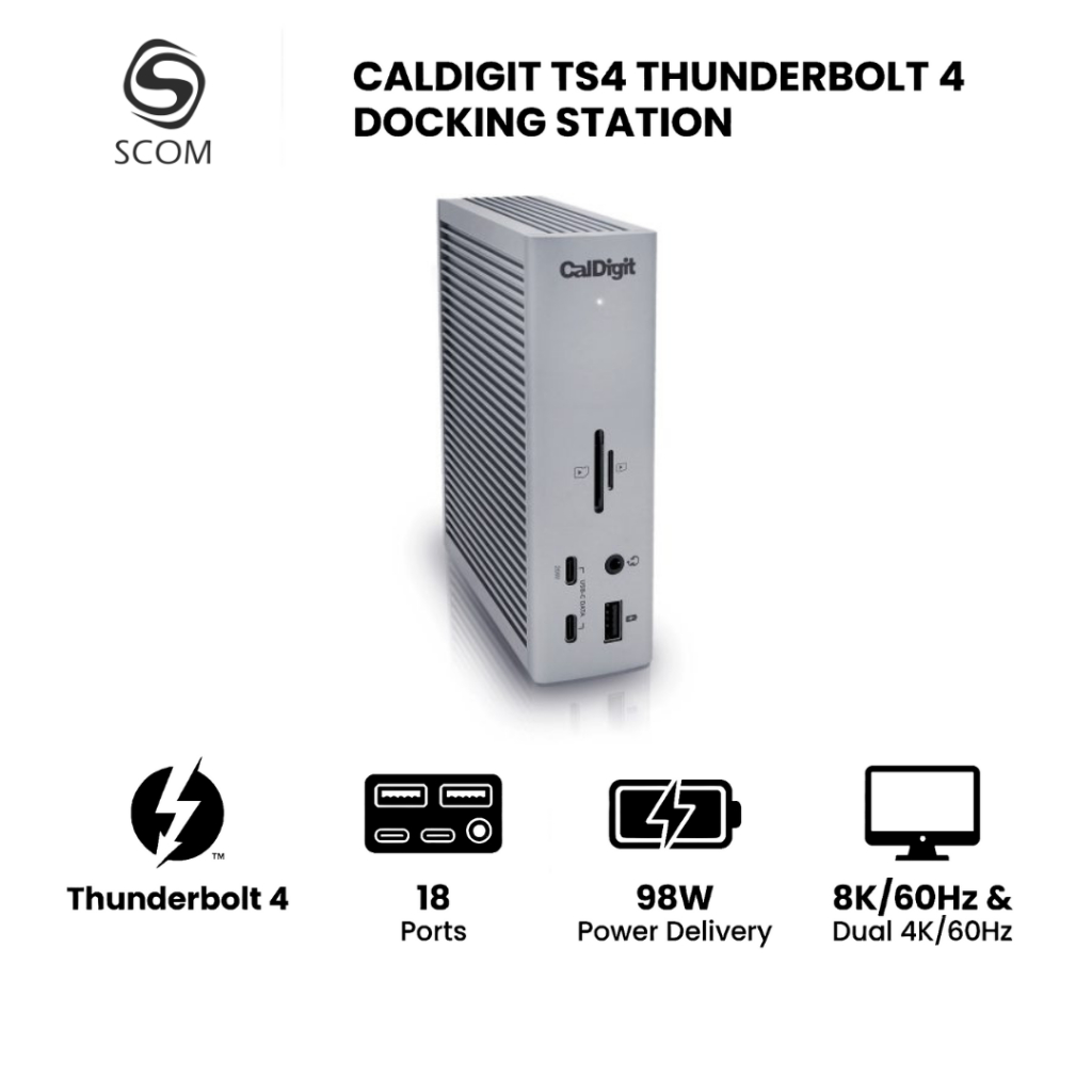 ***แถมสาย Thunderbolt4*** CALDIGIT TS4 THUNDERBOLT 4 DOCKING STATION มือสอง | Shopee Thailand