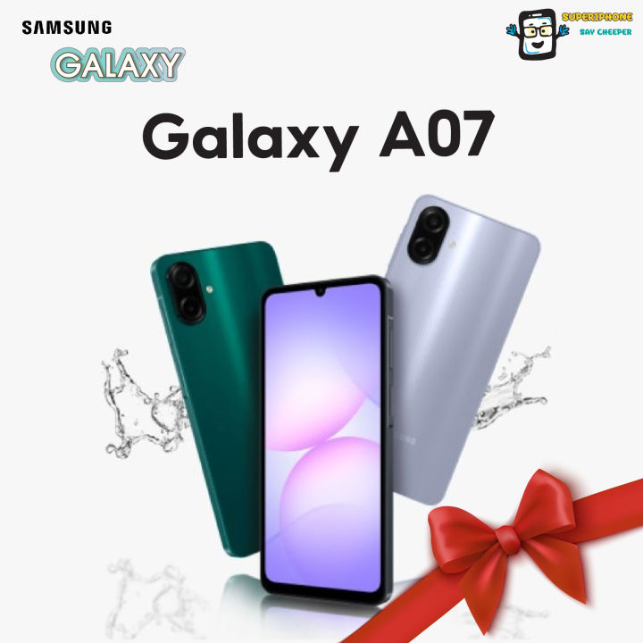 Samsung Galaxy A07 (4/64GB)หน้าจอ 90Hz กันน้ำ IP54 (By Lazada SuperTphone) | Lazada Thailand