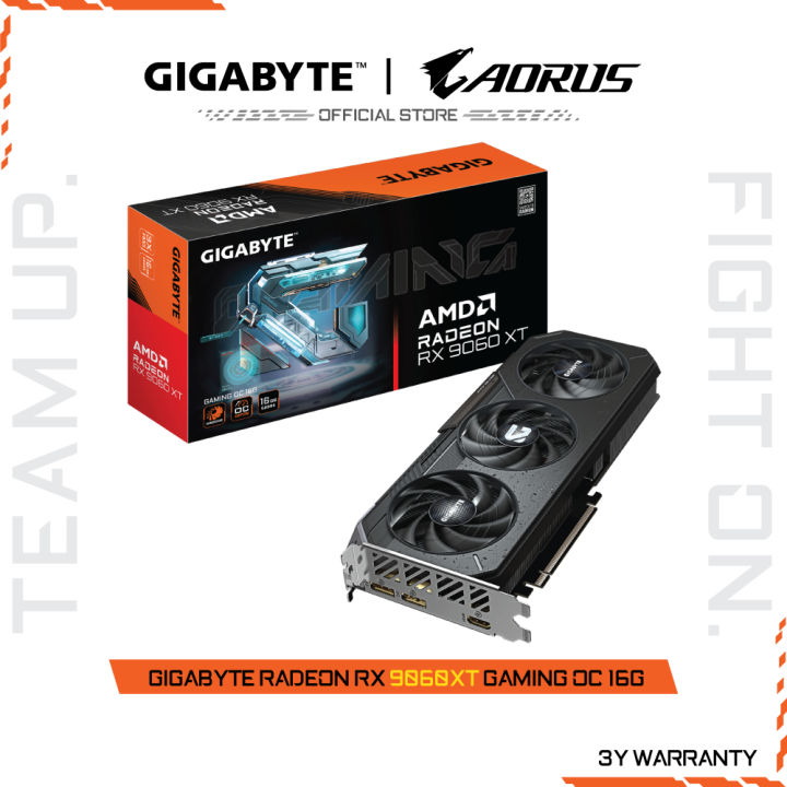GIGABYTE Radeon RX 9060 XT GAMING OC 16G (VGA Card) GV-R9060XTGAMING OC-16GD | Lazada Thailand