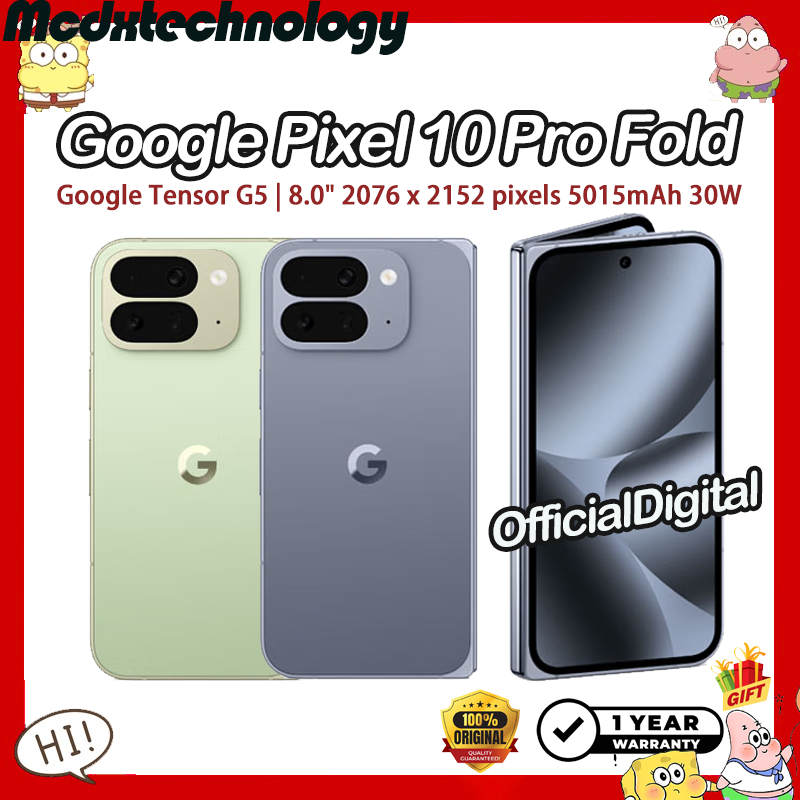 Google Pixel 10 Pro Fold Google Tensor G5 8.0inch 120Hz Foldable LTPO OLED 5015mAh 30W Google Pixel 10 Pro Fold | Shopee Thailand