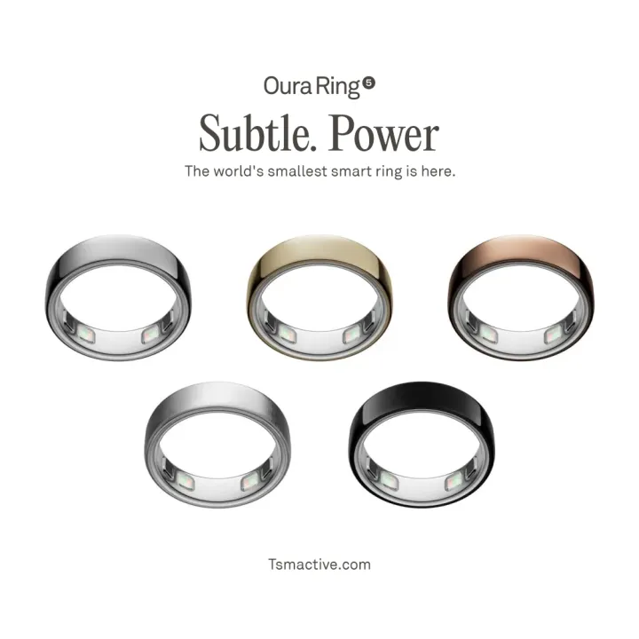 Oura Ring 5 แหวนอัจฉริยะ (Smart Ring ที่เล็กที่สุดในโลก) วัดอัตราการเต้นของหัวใจ & เช็คสุขภาพ (ประกัน 1 ปี) | Lazada Thailand