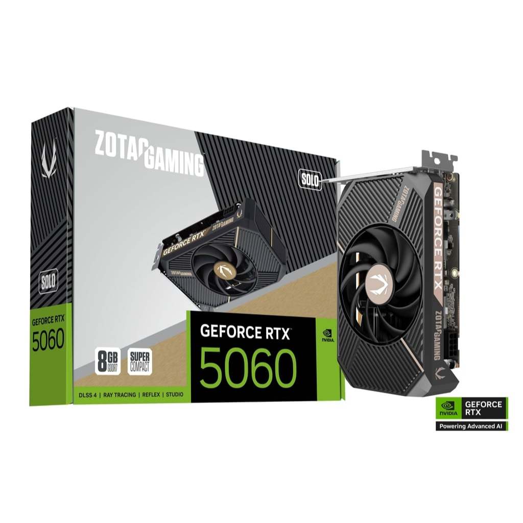 ZOTAC GAMING GeForce RTX 5060 SOLO (การ์ดจอ) | Shopee Thailand