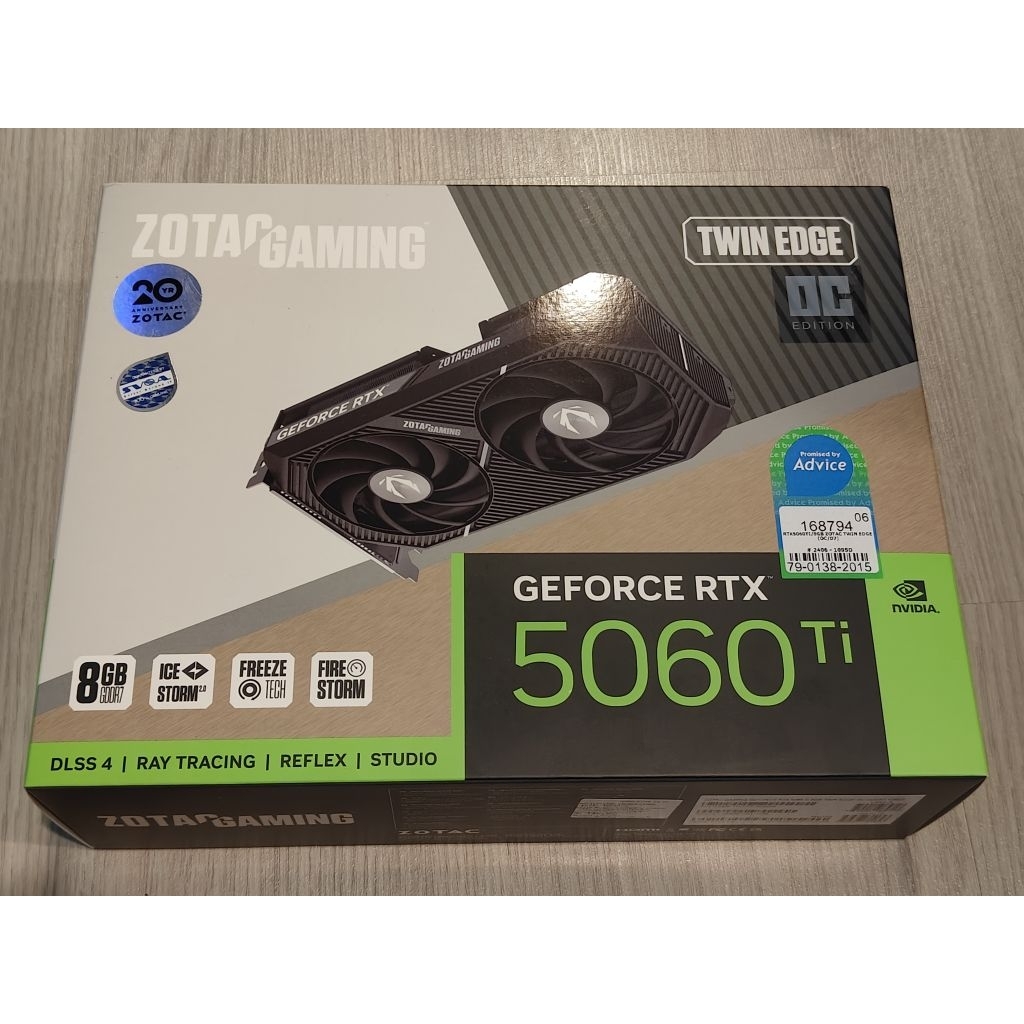 (มือ1) Rtx 5060 Ti Zotac Gaming Twin Edge 8GB (ปก. 3ปี ถึง 7/2029)