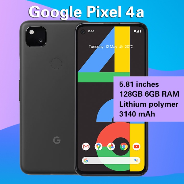 Google Pixel 4a (4G) สมาร์ทโฟน Octa Core 6+128GB RAM Snapdragon 730G มือสองครบชุด | Shopee Thailand