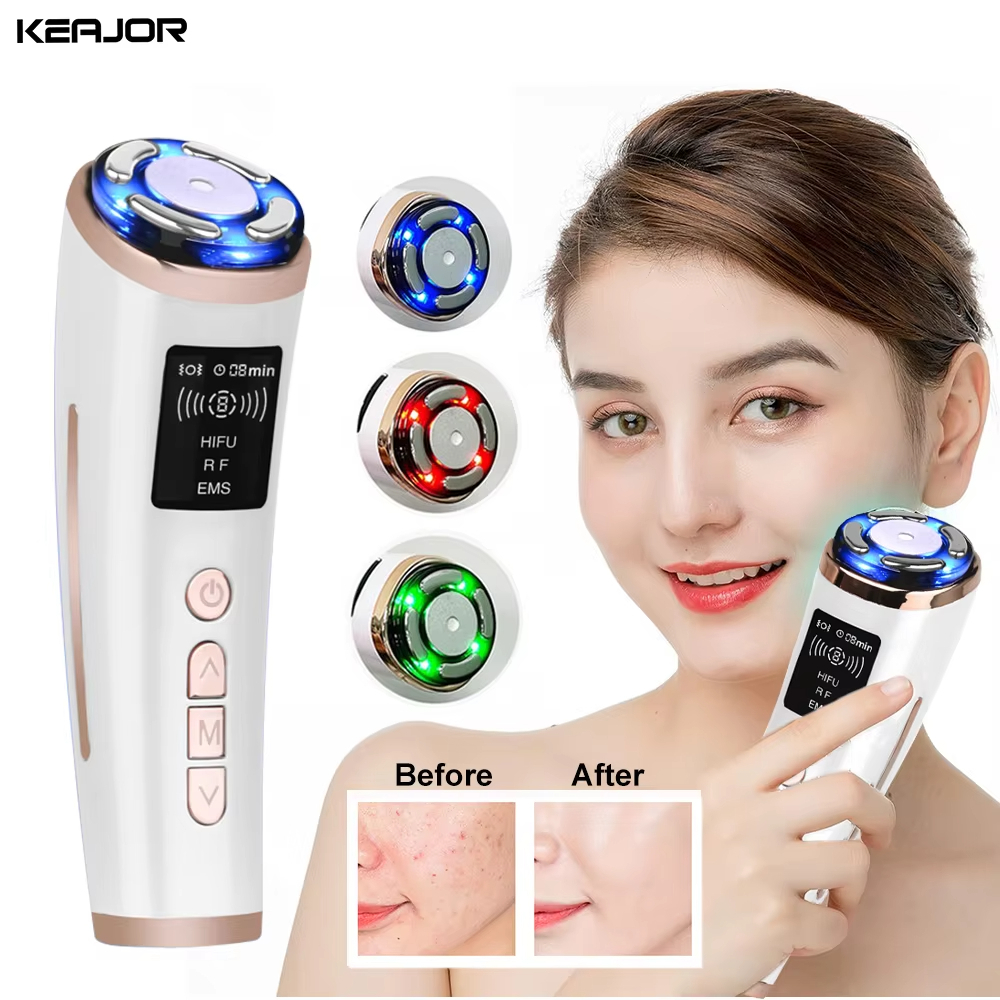 Hifu Face Lifting นวดหน้า EMS Facial Microcurrent ฟื้นฟูผิว Anti-aging Facial Lifting เครื่องนวด Mini Hifu เครื่อง