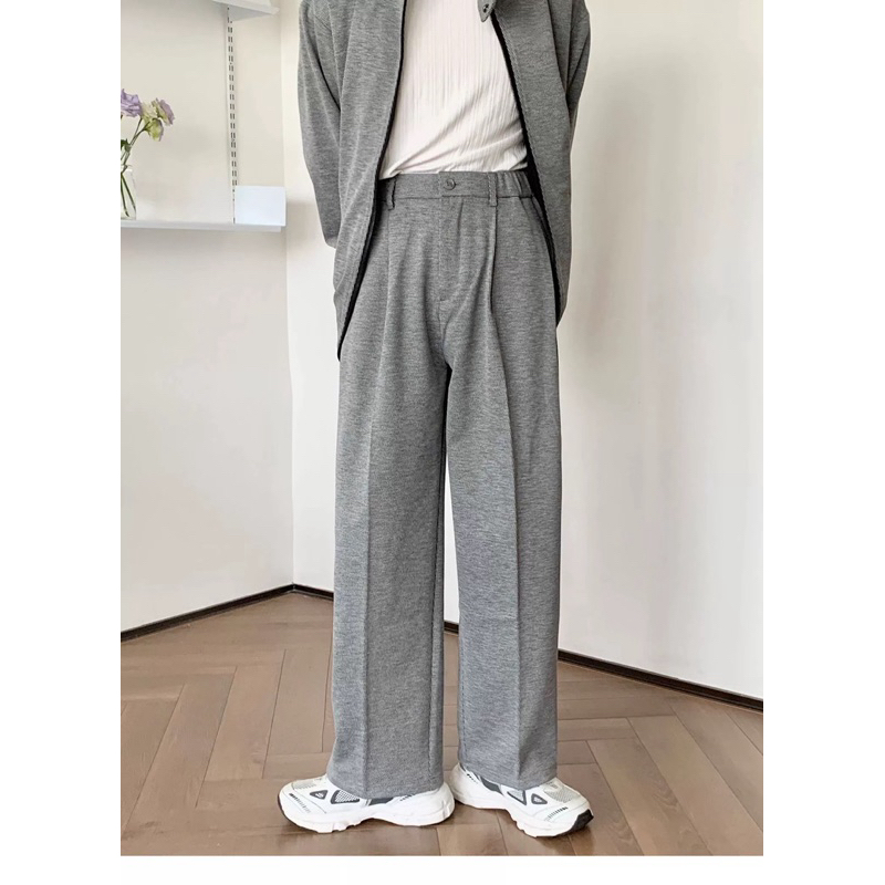 SWEAT WIDE PANTS กางเกงสแล็คสไตล์เกาหลี | Shopee Thailand