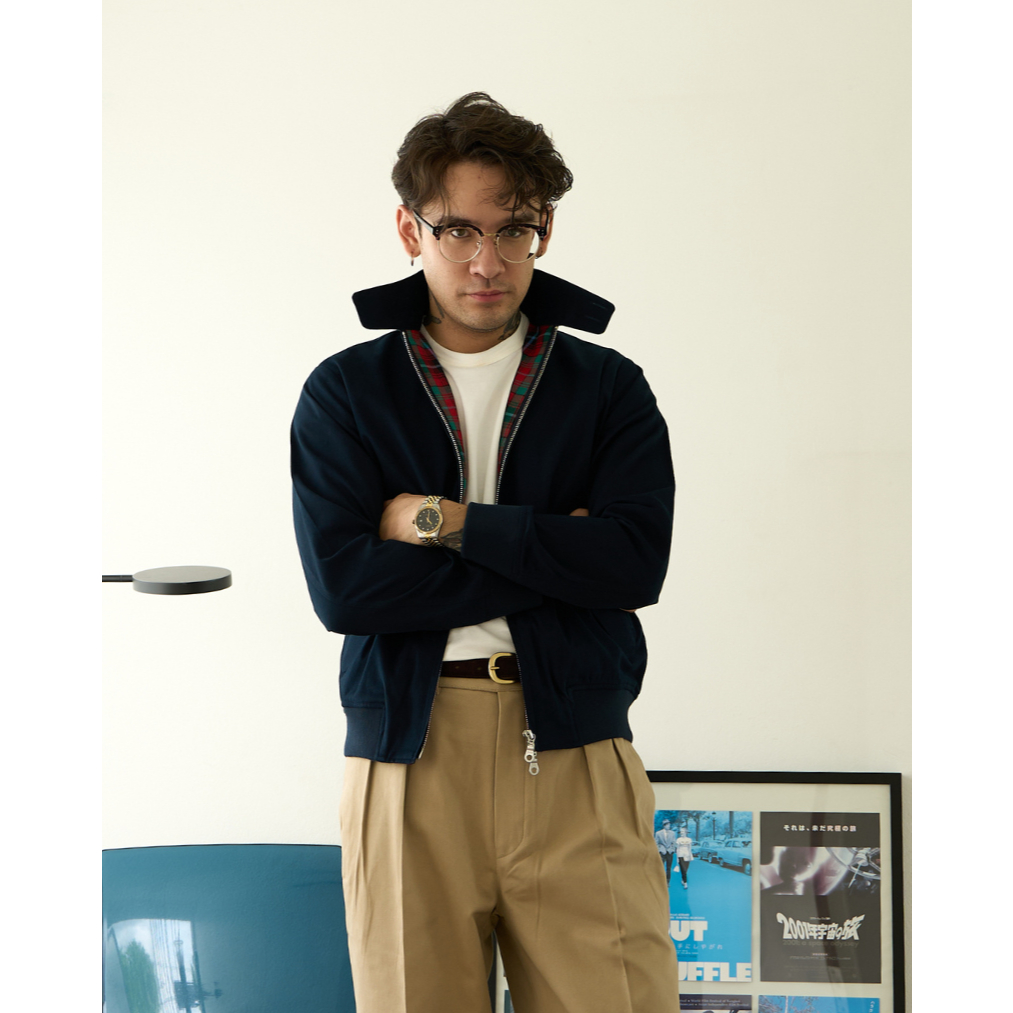 The Rimm - Harrington Jacket in Navy - เสื้อแจ็คเก็ตฮาริงตั้น แจ็คเก็ตซิปหน้า ฮาริงตั้นแจ็คเก็ต เสื้อแจ็คเก็ตผู้ชาย | Shopee Thailand