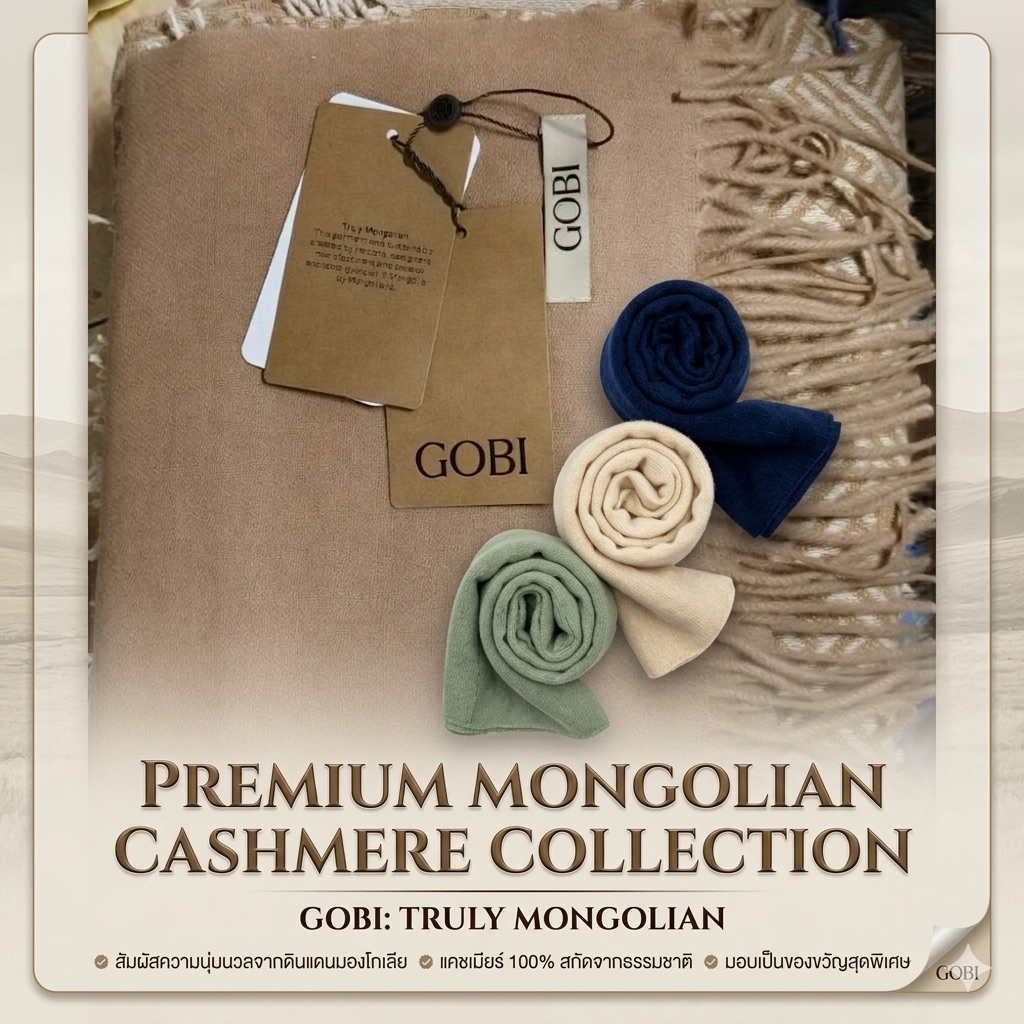 Gobi cashmere แบรนด์อันดับหนึ่งของโลก ขน Cashmere 100% จาก Shop มองโกเลีย | Shopee Thailand