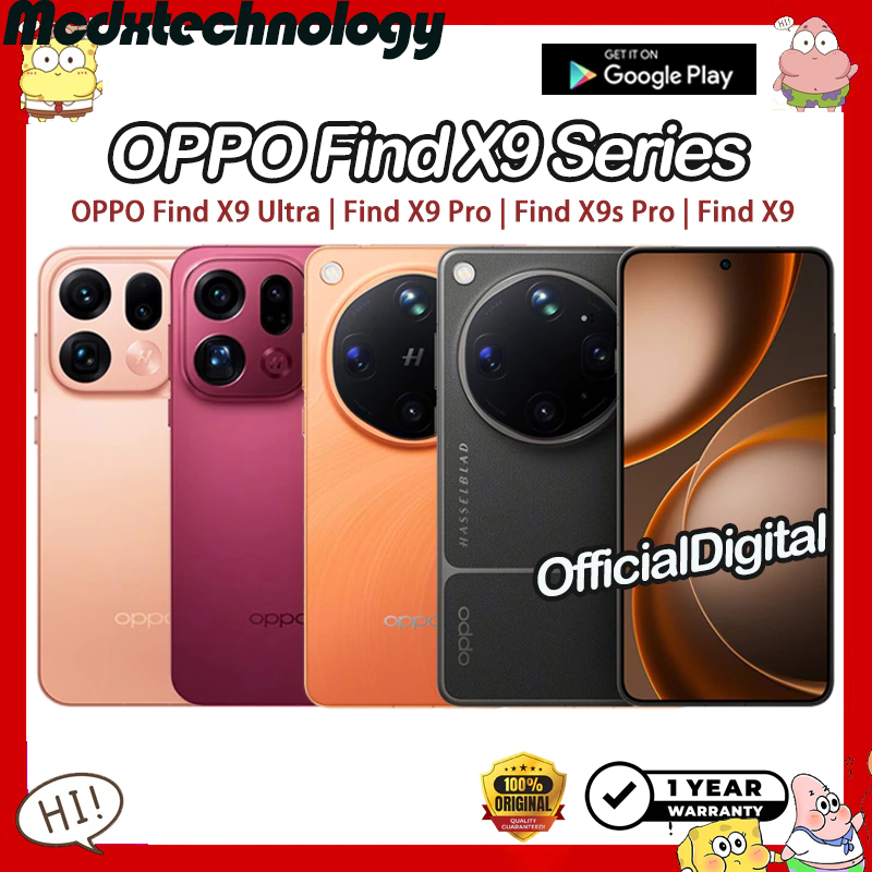 OPPO Find X9 Ultra | Snapdragon 8 Elite Gen 5 OPPO Find X9s Pro | OPPO Find X9 Pro | OPPO Find X9 Dimensity 9500