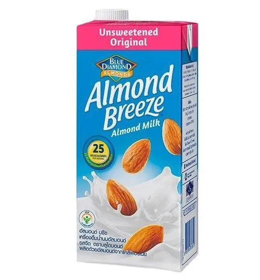 Blue Diamond Almond Breeze Almond Milk Unsweetened บลูไดมอนด์ อัลมอนด์ บรีซ นมอัลมอนด์ สูตรไม่หวาน 946ml. | Lazada Thailand