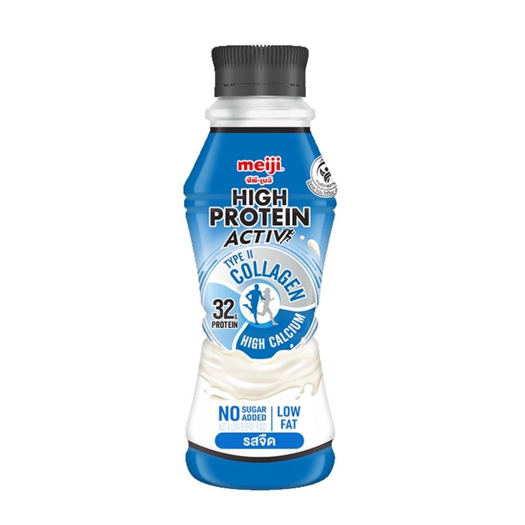 เมจิ นมไฮโปรตีนแอคทีฟจืด Meiji High Protein Activ Plain 350ml. | Shopee Thailand