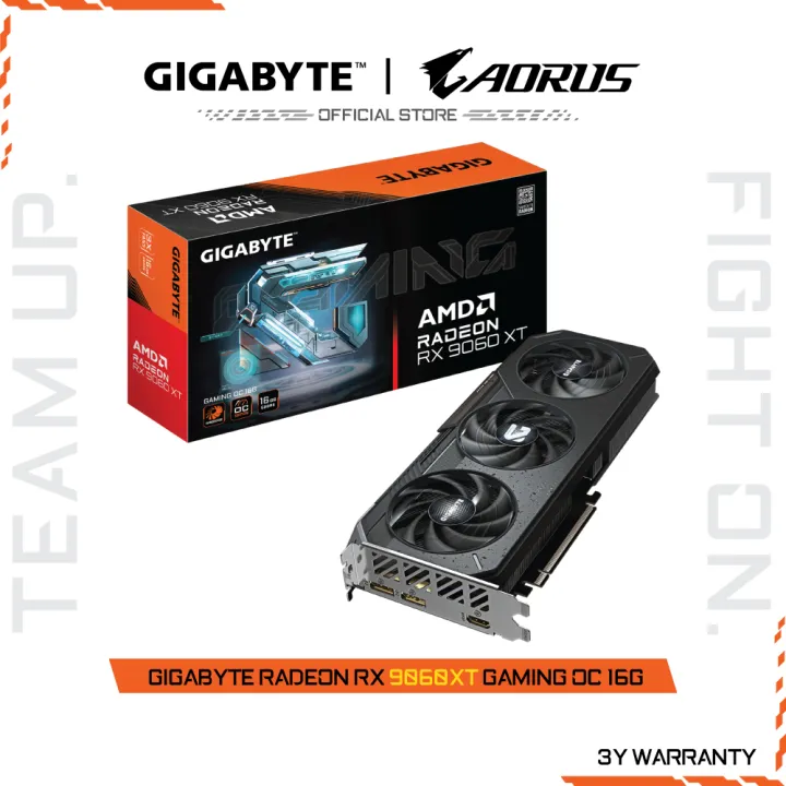 GIGABYTE Radeon RX 9060 XT GAMING OC 16G (VGA Card) GV-R9060XTGAMING OC-16GD | Lazada Thailand