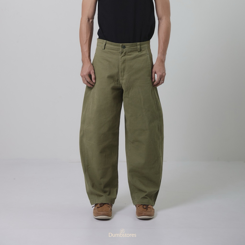 DUMB - U.S. Military Barrel Pants กางเกงมิลิทารีทรงบาร์เรล