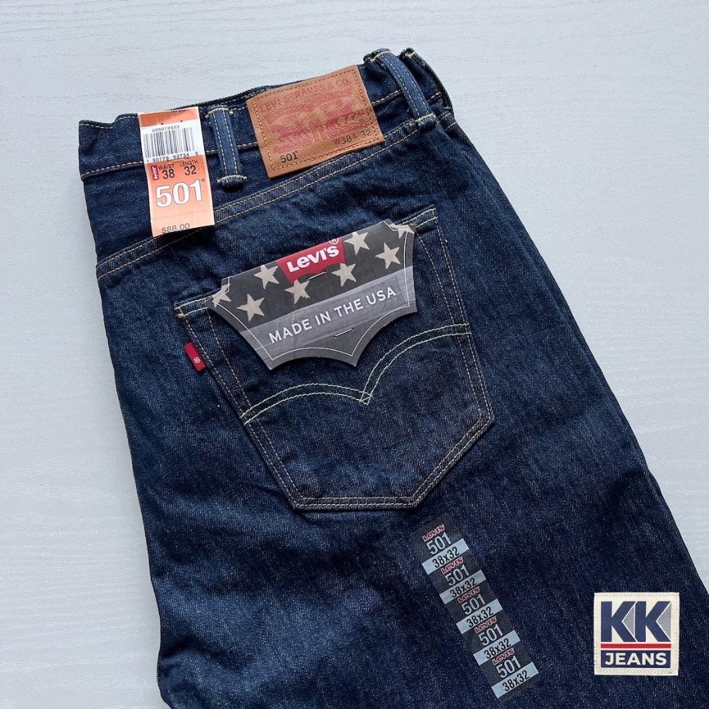 กางเกงยีนส์ Levi's 501 ผ้าฟอก White Oak 🇺🇸Made in USA🇺🇸 ของแท้ 100%