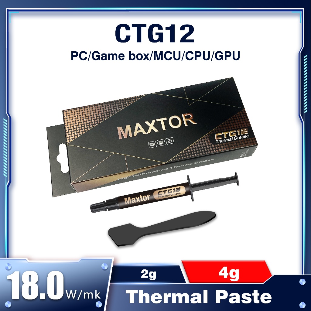 Maxtor CTG12 4g cpu thermal paste 18w/mk for cpu gpu desktop led cooling