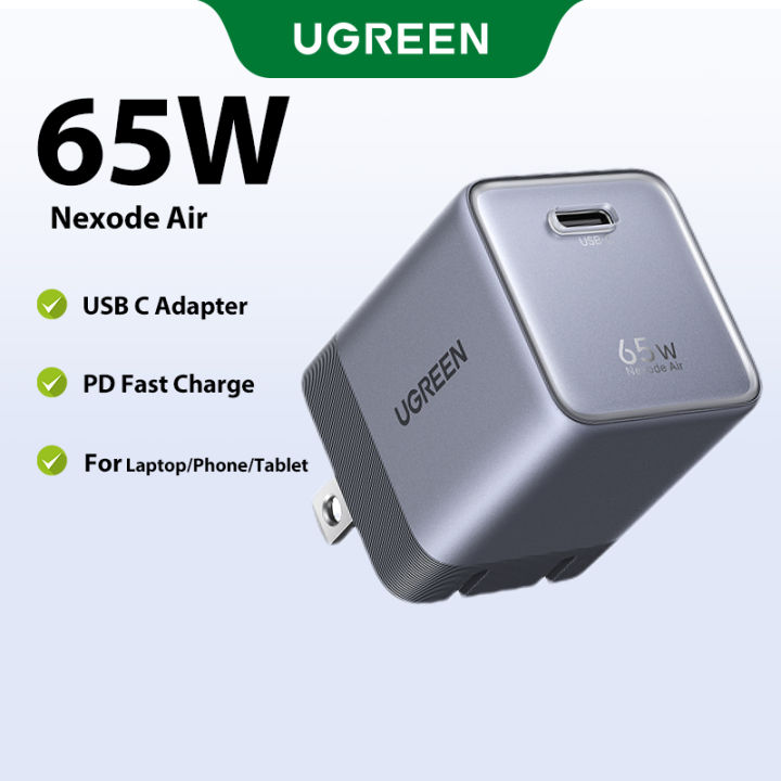 【Nexode Air】UGREEN 65W Ultra Mini Charger Foldable Plug for iPhone 17 Pro Max Samsung S26 Ultra Model:95169 | Lazada Thailand